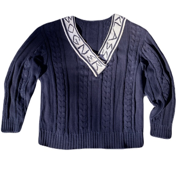 Bogner Other - Vintage 80s Bogner Med V Neck Spell Out Sweater